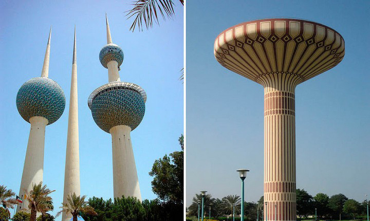 Башни Рожновского в Кувейте и Дубае